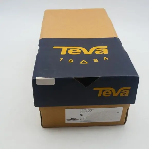 NEW Teva Women's 6 Ascona Flip Flops Sandals Chocolate Chip Brown Hiking - Picture 10 of 10